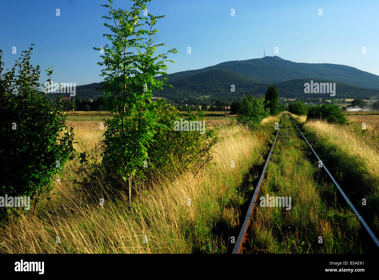 sleza, mountain, lower, silesia, outdoor, landscape Stock Photo