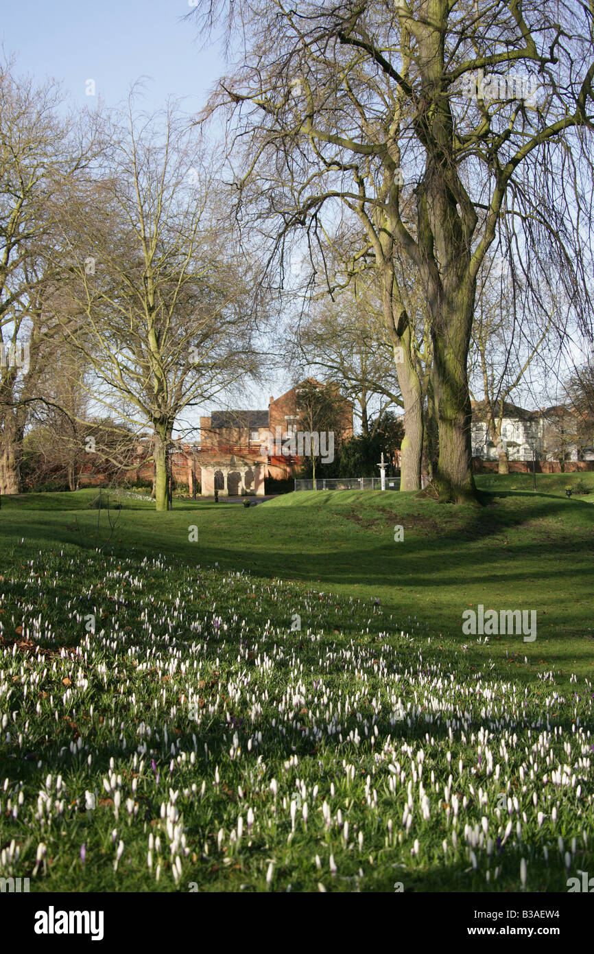 City of Derby, England. Derby Arboretum Park was designed by John Claudius Loudon. Stock Photo
