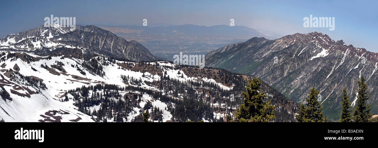 Wasatch Mountains near Snowbird, Utah Stock Photo