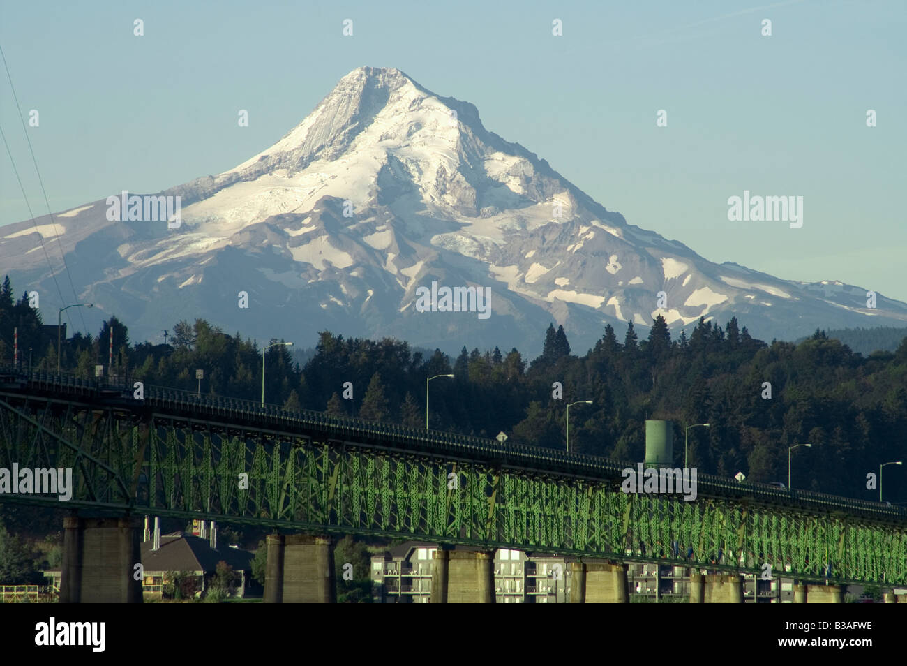 Mt Hood Cascade Range White Salmon Washington Hood River Bridge Oregon