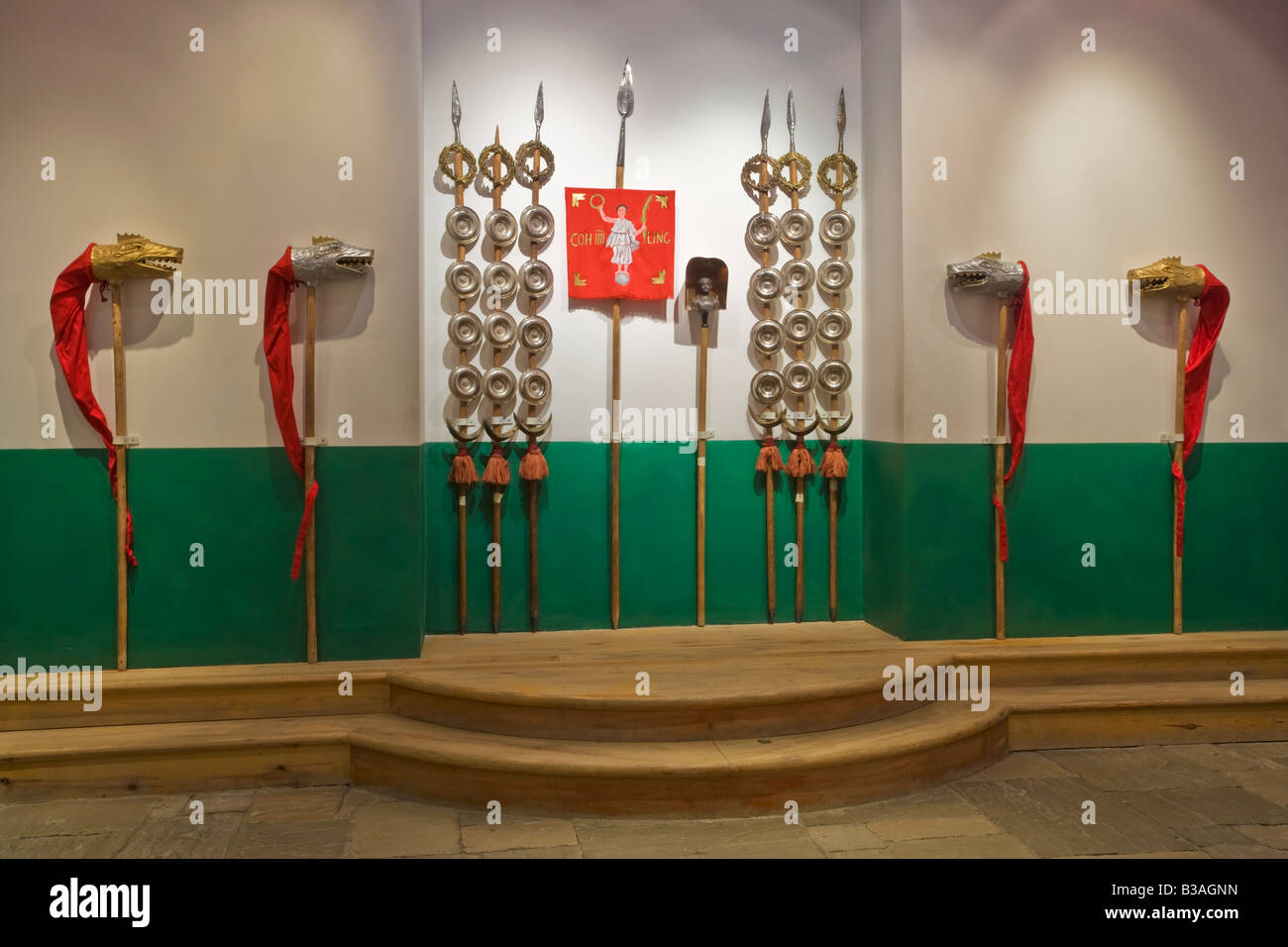 The trophy room at Segedunum in Wallsend, North Tyneside, Newcastle