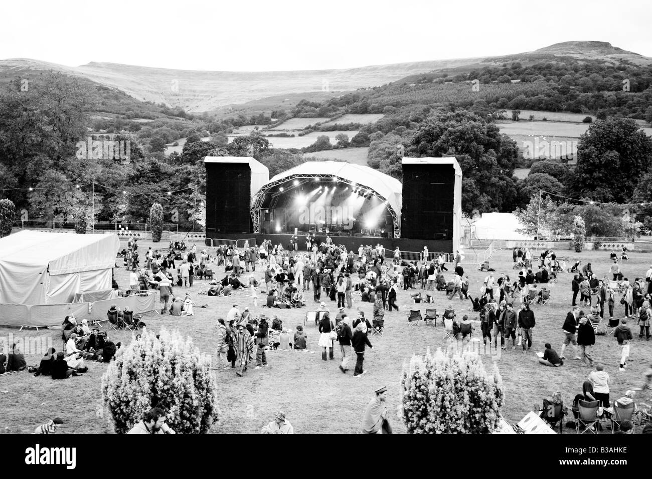 Greenman festival 2008 Glanusk Park Brecon Beacons Wales U K Stock Photo