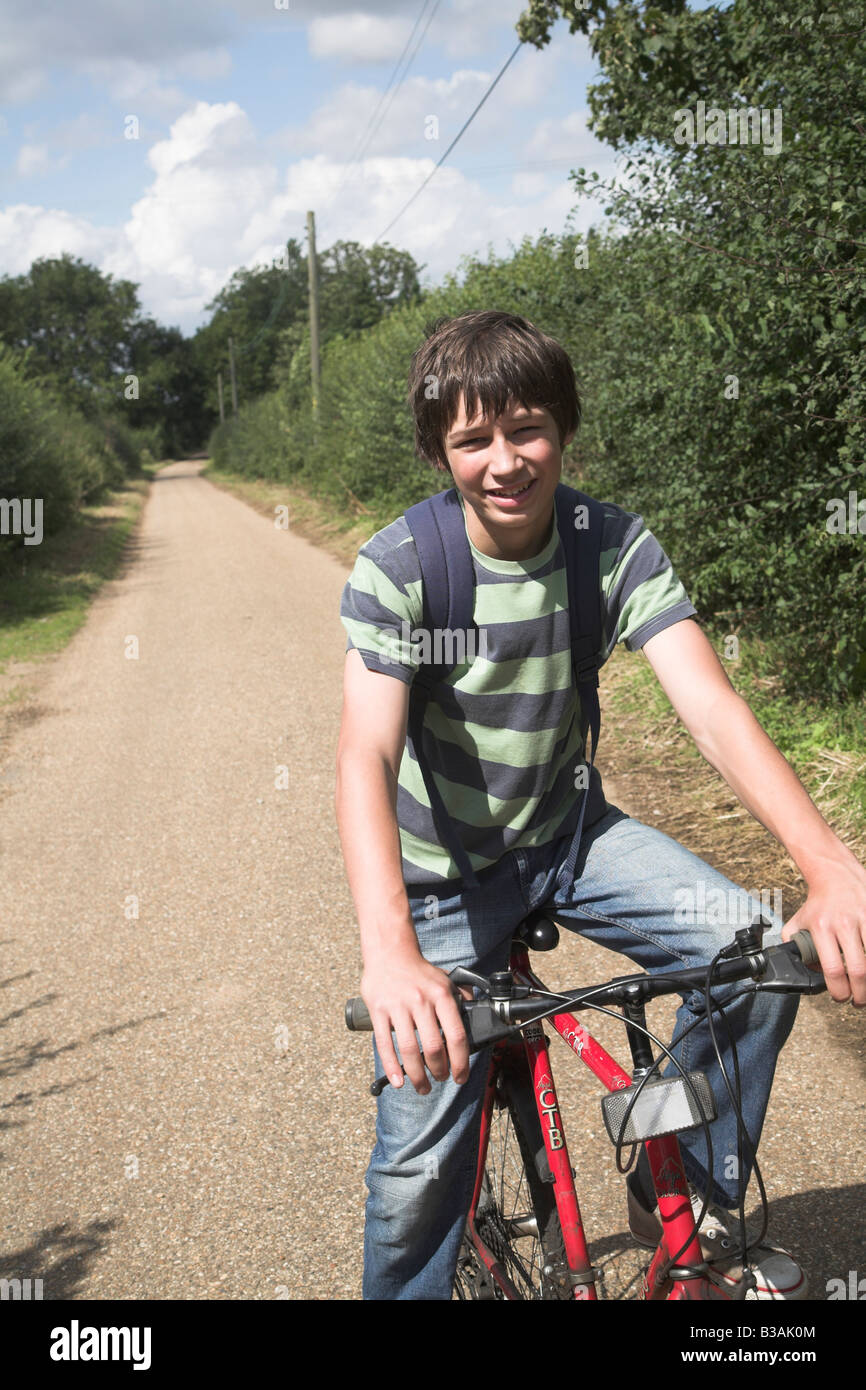 Teenage boy bicycle uk hi res stock photography and images Alamy