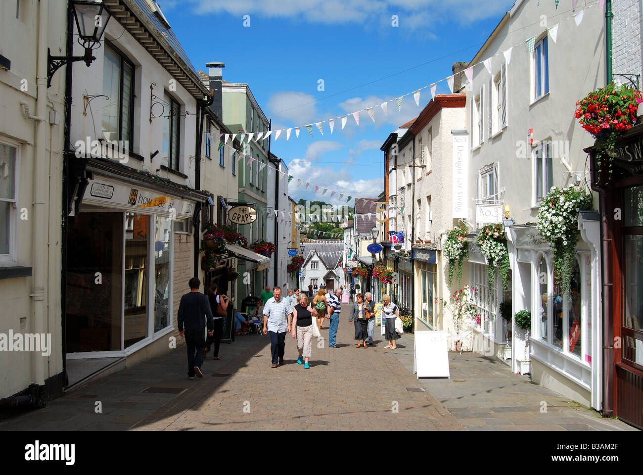 St.Mary's Street, Chepstow, Monmouthshire, Wales, United Kingdom Stock