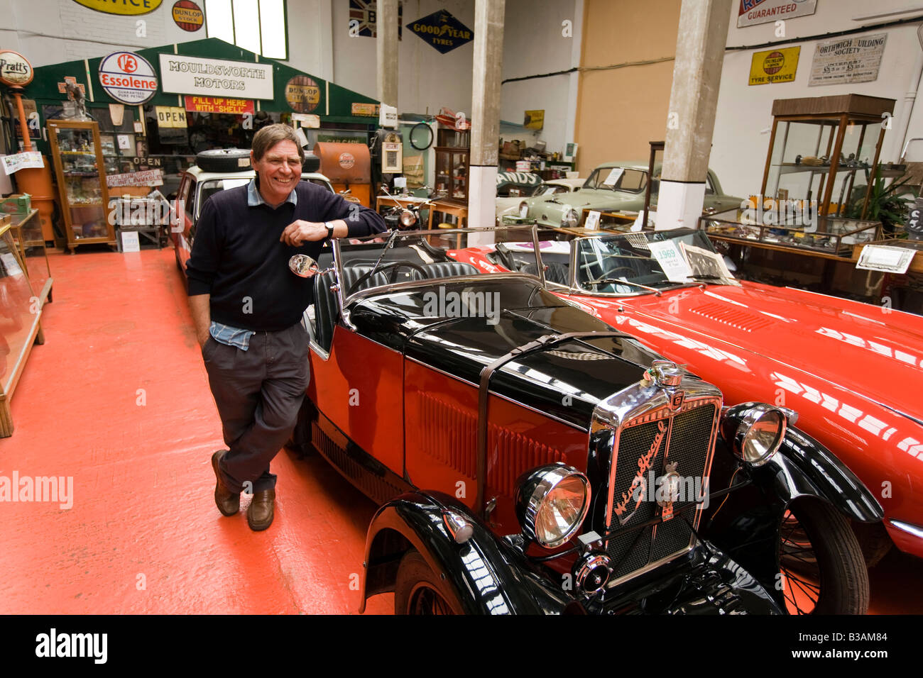 UK Cheshire Molesworth Motor Museum owner James Peacop with his rare ...
