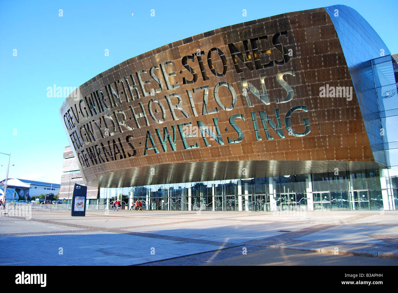 Wales Millennium Centre, Cardiff Bay, Cardiff, South Glamorgan, Wales, United KIngdom Stock Photo