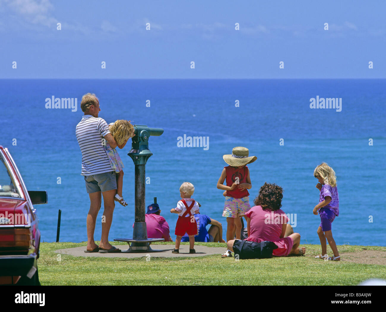 Family are enjoying a Telescope Coolangatta Gold Coast Queensland