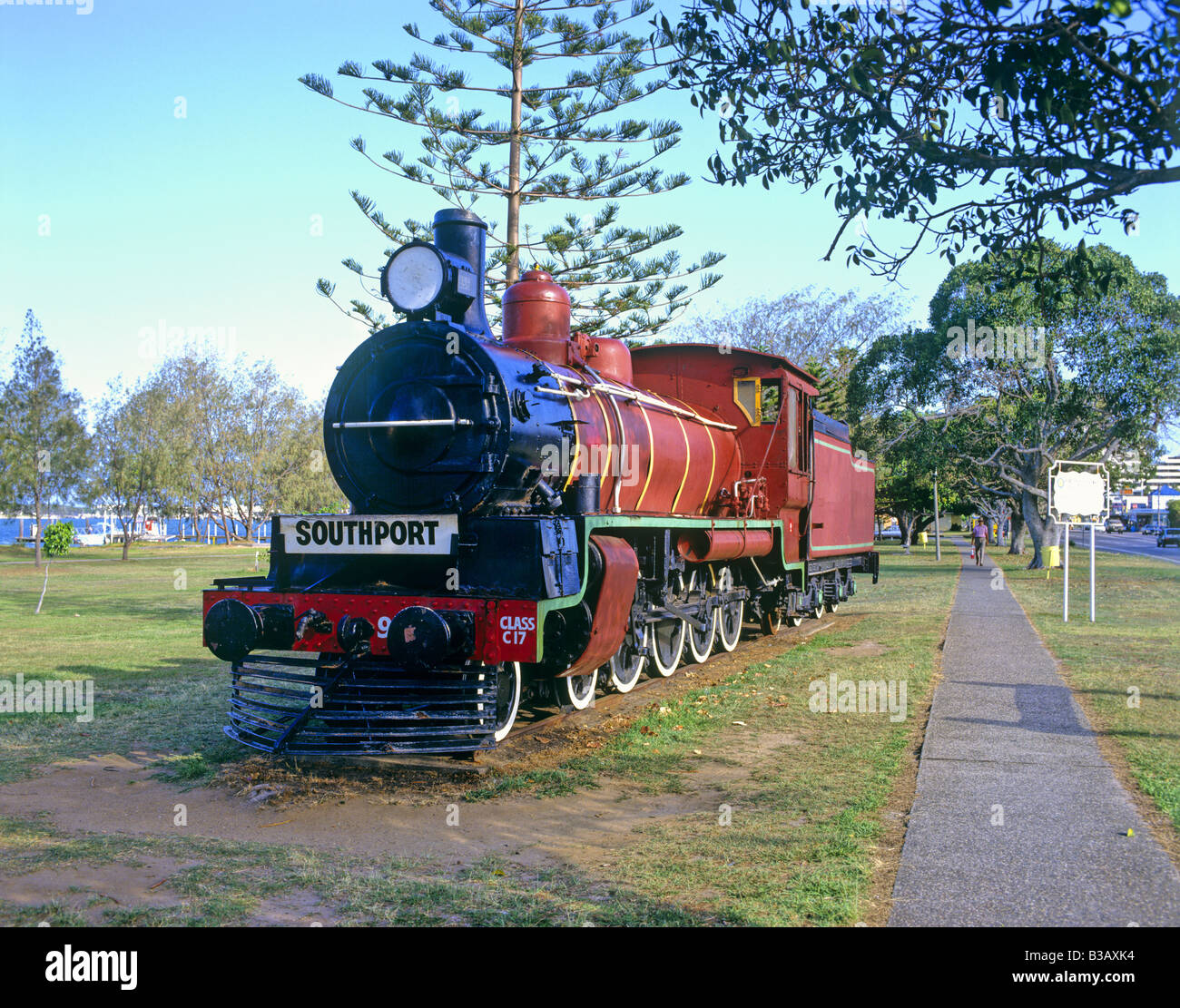 C17 Steam at Southport Gold Coast Queensland Australia Stock
