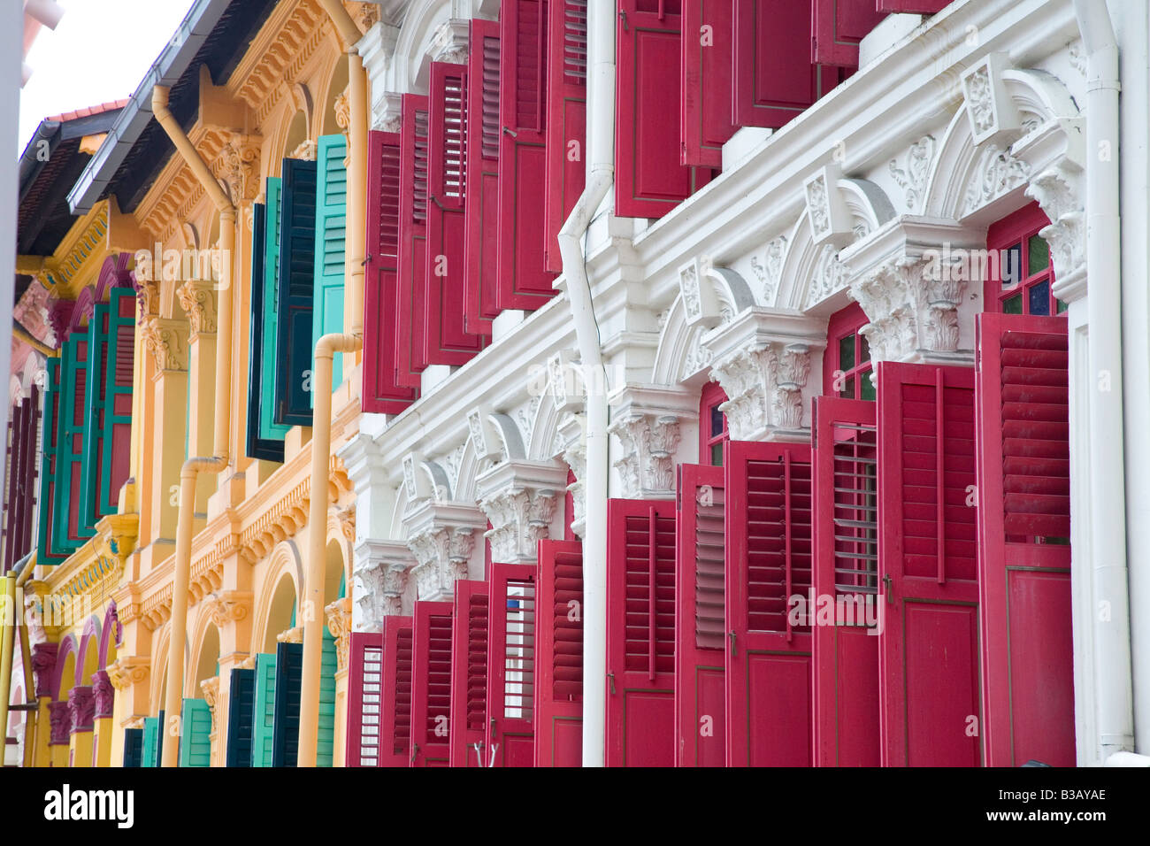 Decorative colonial building in Singapore Stock Photo - Alamy
