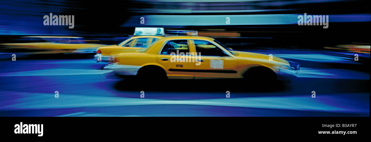 Taxi in New York city Stock Photo