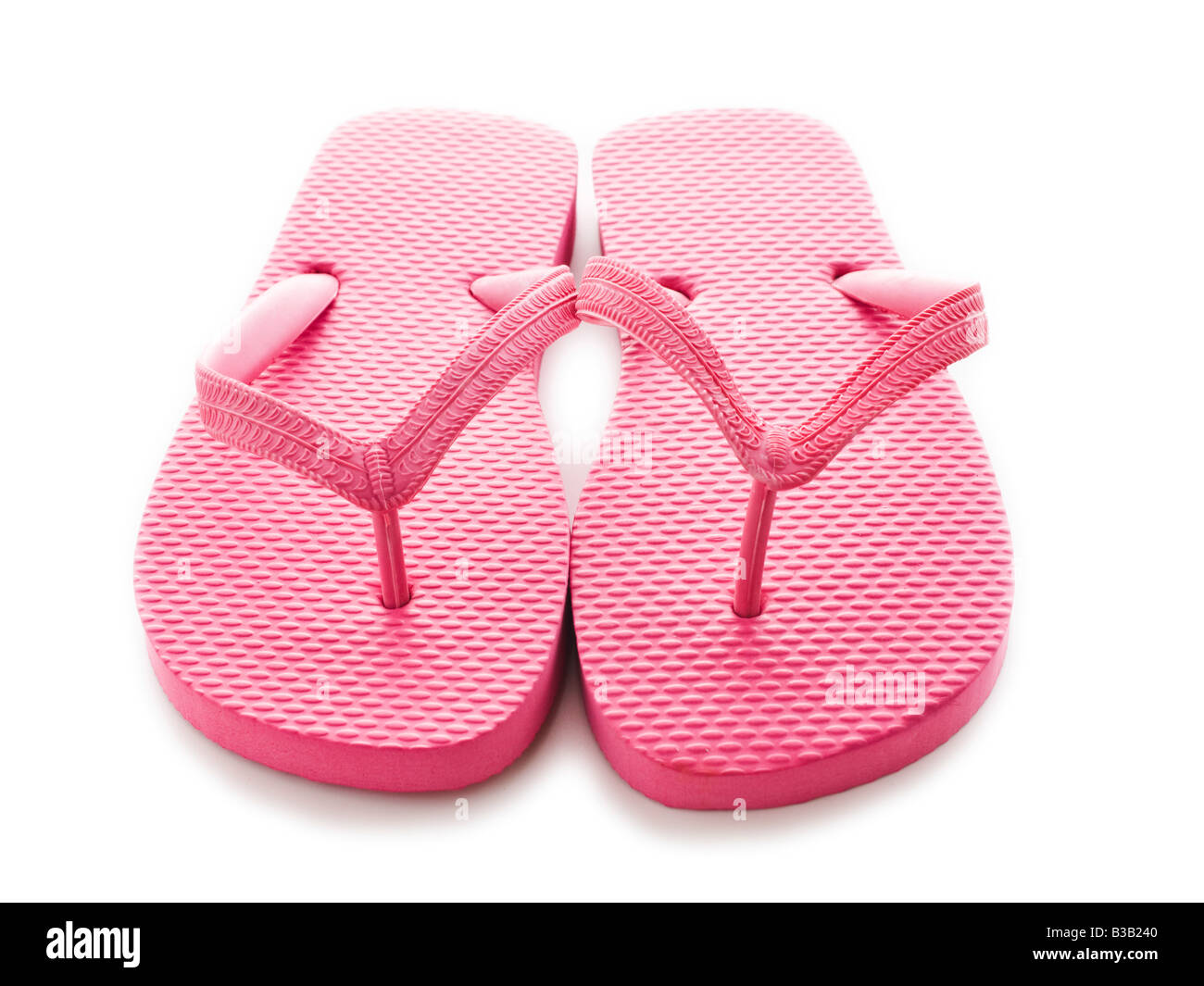 Pair pink flip flop Stock Photo