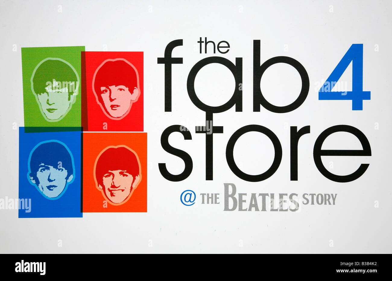July 2008 - The fab four store the Beatles Story museum Liverpool England UK Stock Photo