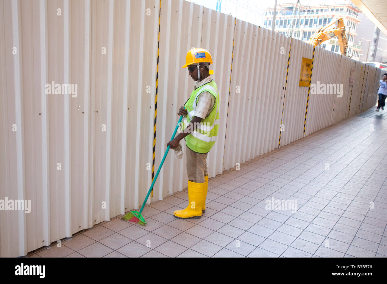Indian construction worker Stock Photo