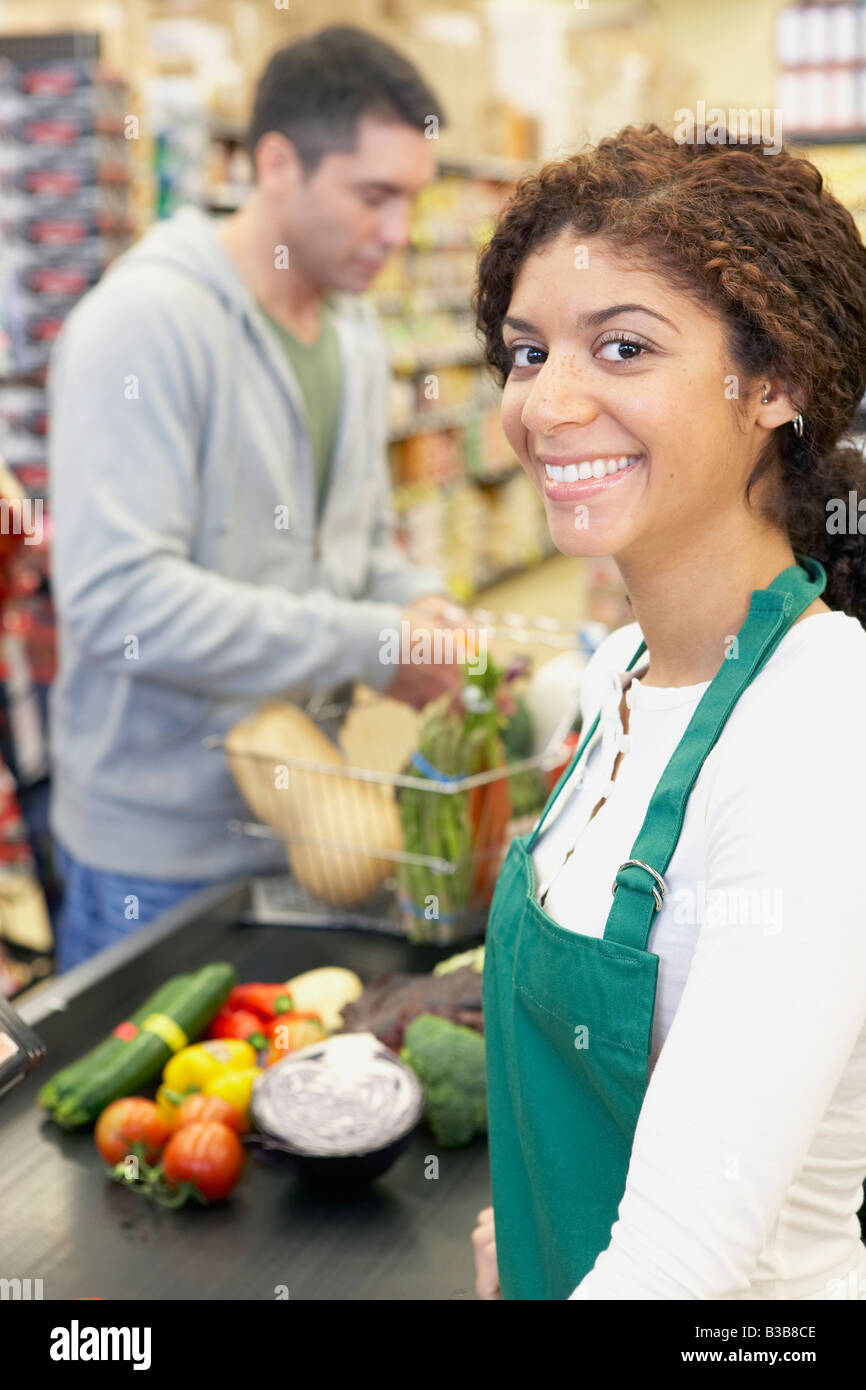 Grocery store cashier african hires stock photography and images Alamy