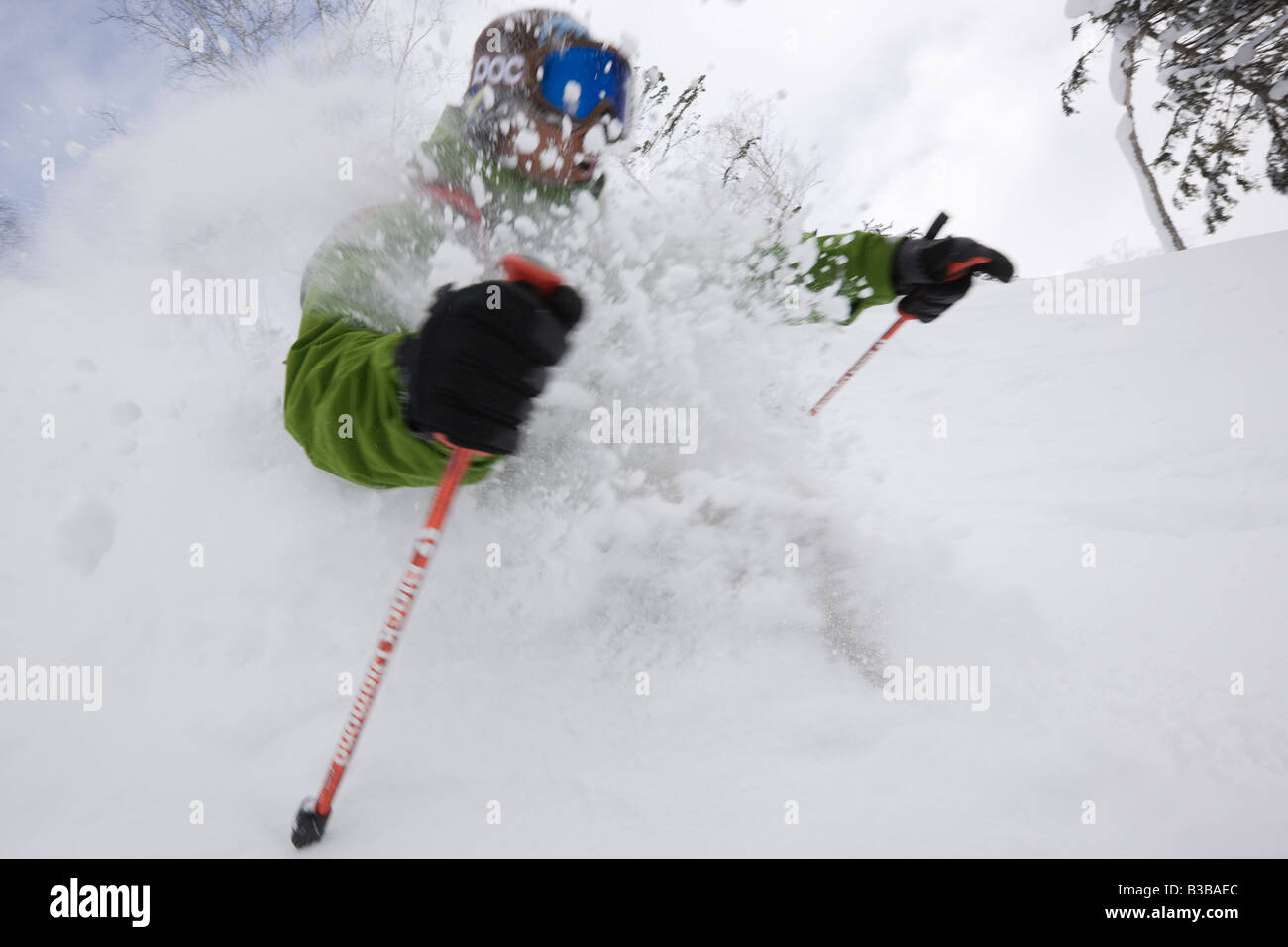 Telemark Skiing on Asahidake, Daisetsuzan National Park, Hokkaido