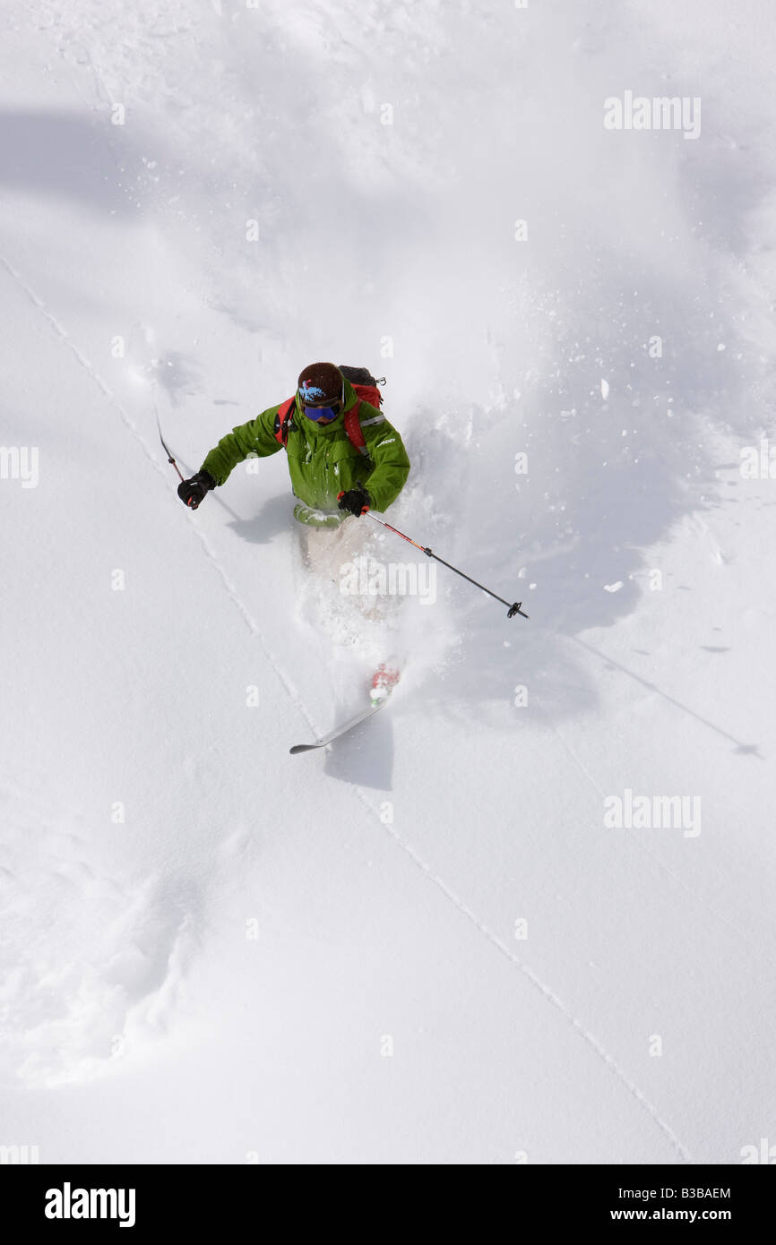 Telemark Skiing on Asahidake, Daisetsuzan National Park, Hokkaido