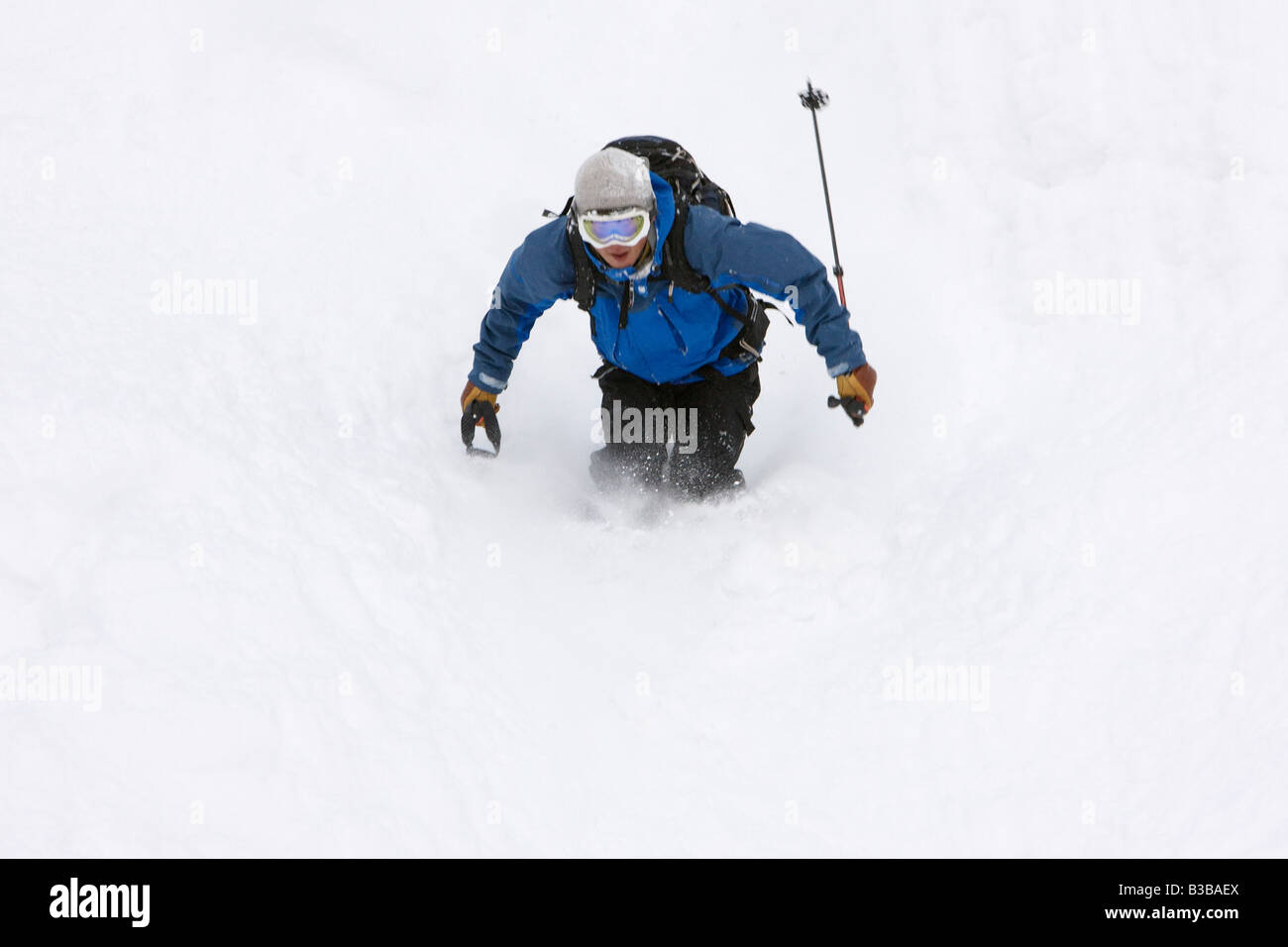 Telemark Skiing on Asahidake, Daisetsuzan National Park, Hokkaido