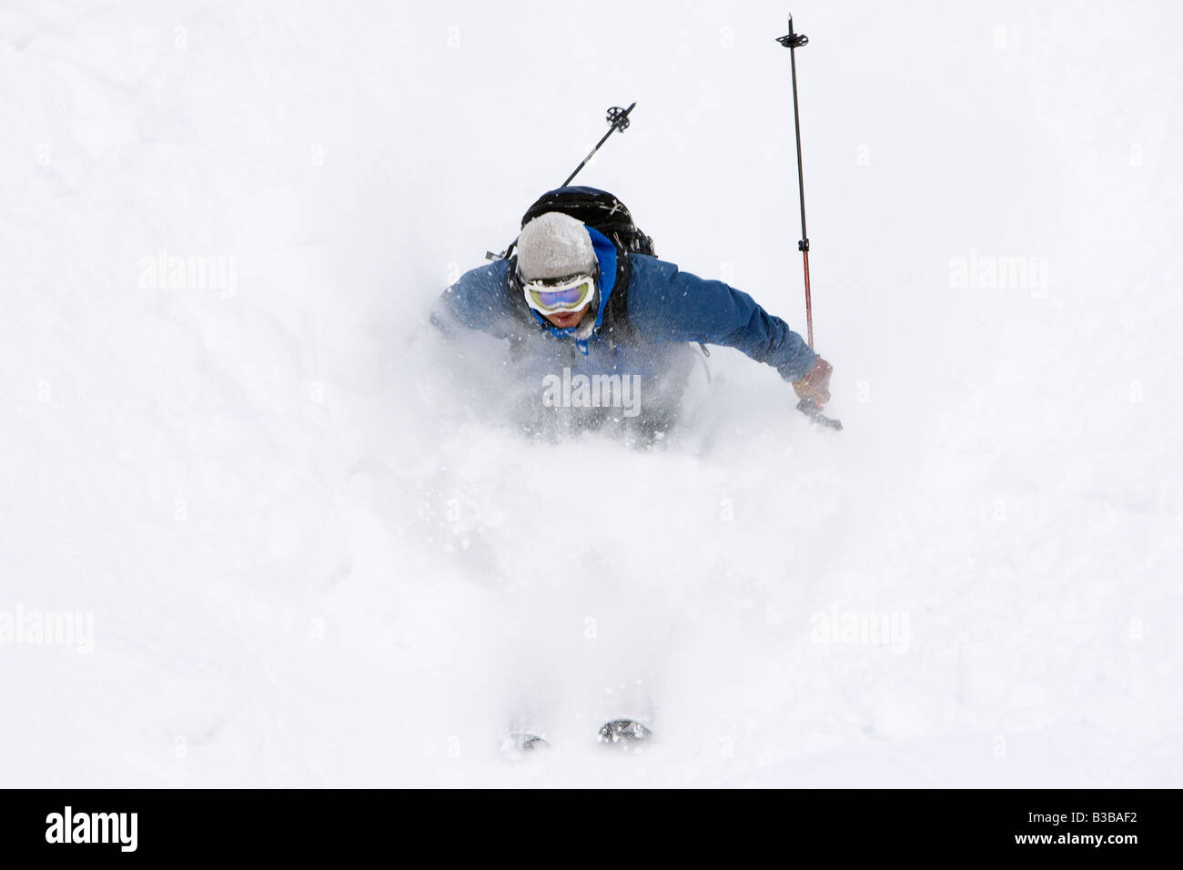 Telemark Skiing on Asahidake, Daisetsuzan National Park, Hokkaido