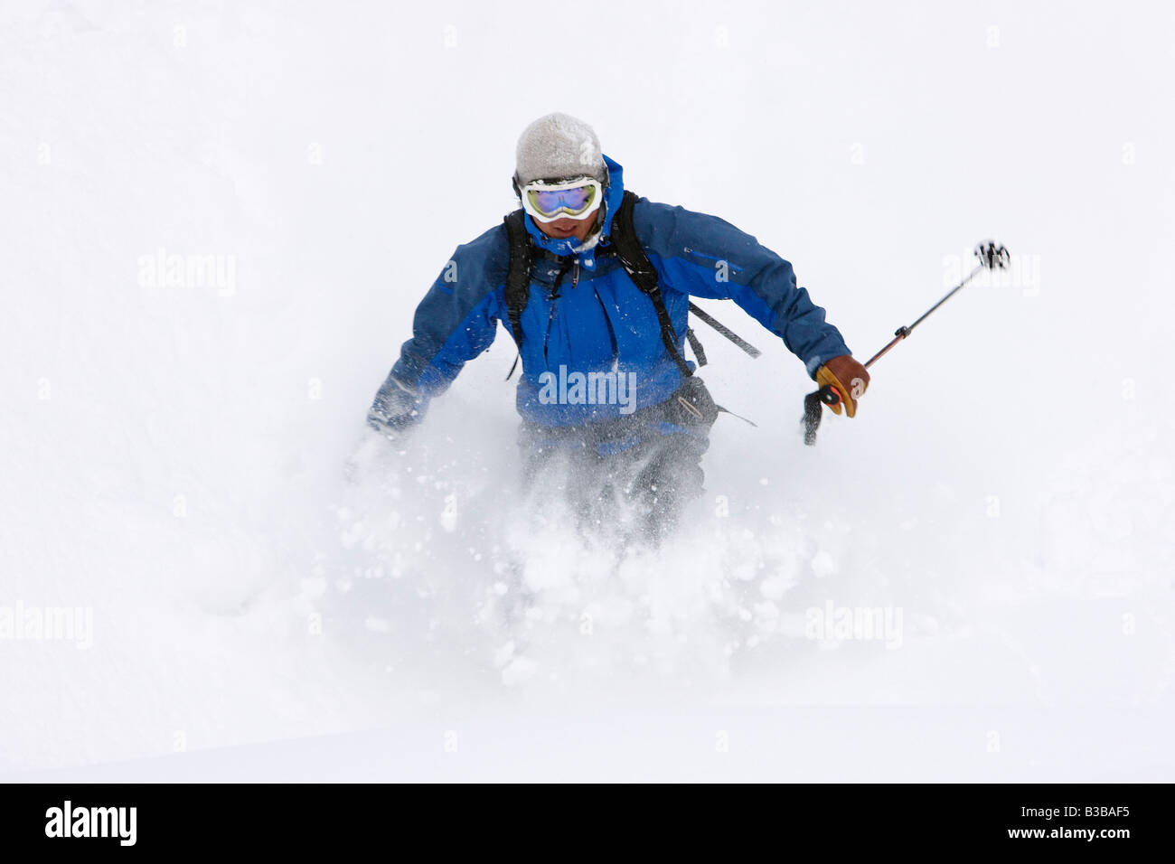 Telemark Skiing on Asahidake, Daisetsuzan National Park, Hokkaido