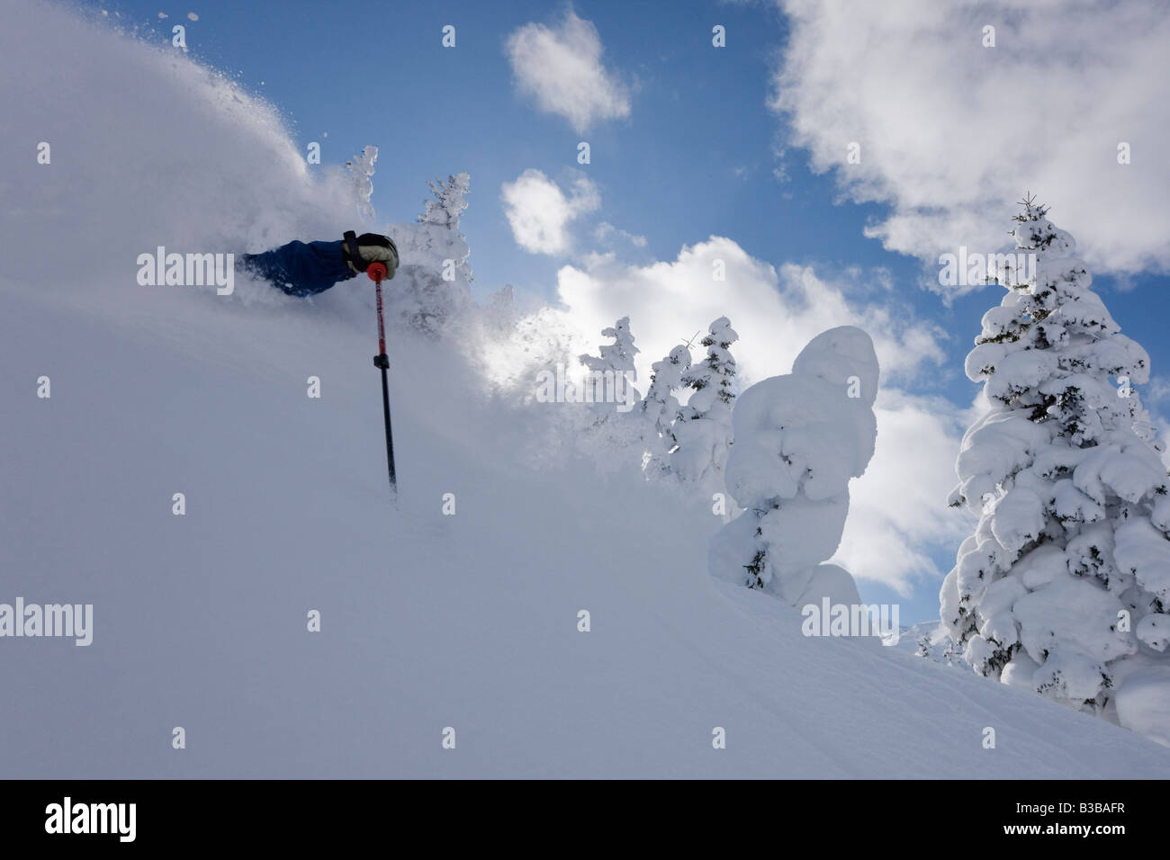Telemark Skiing, Furano, Hokkaido, Japan Stock Photo Alamy