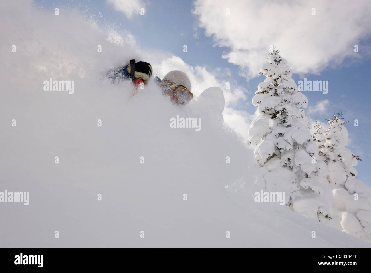Telemark Skiing, Furano, Hokkaido, Japan Stock Photo Alamy