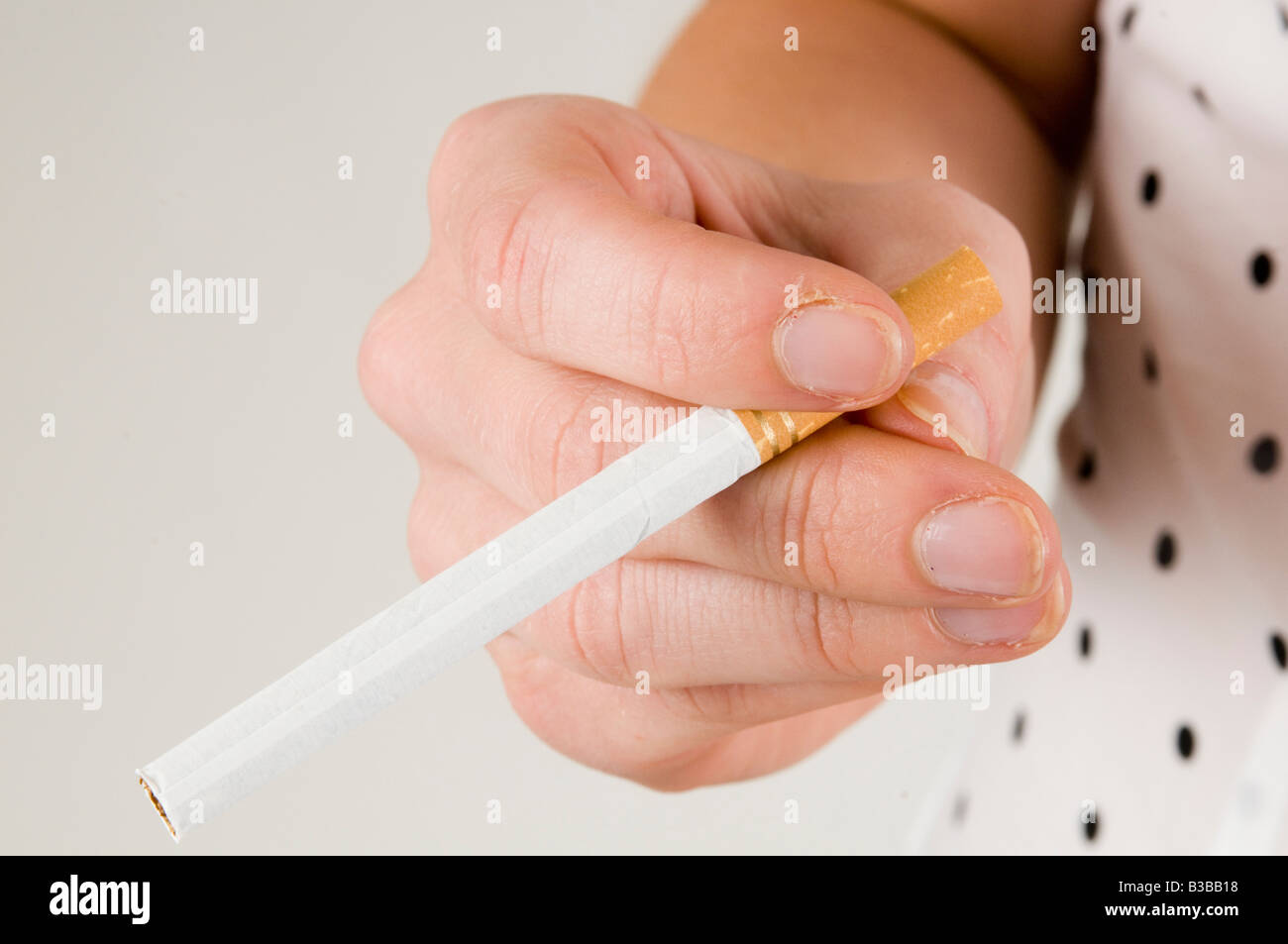 cigarette fag light lighting tobacco smoke smoker cigs ciggie lighter illness burn burning Stock