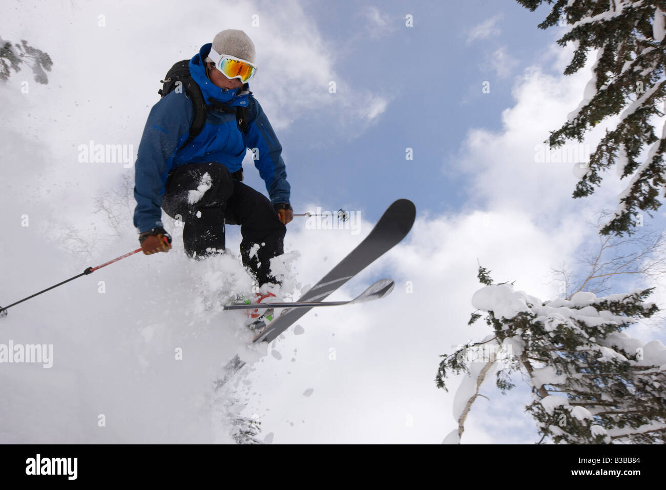 Telemark Skier, Asahidake, Hokkaido, Japan Stock Photo Alamy