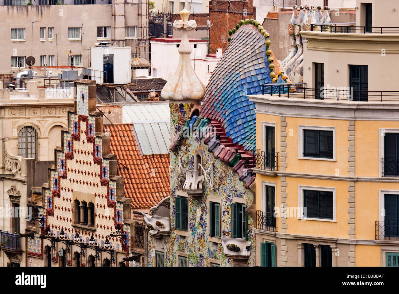 Casa batllo roof top hi-res stock photography and images - Alamy