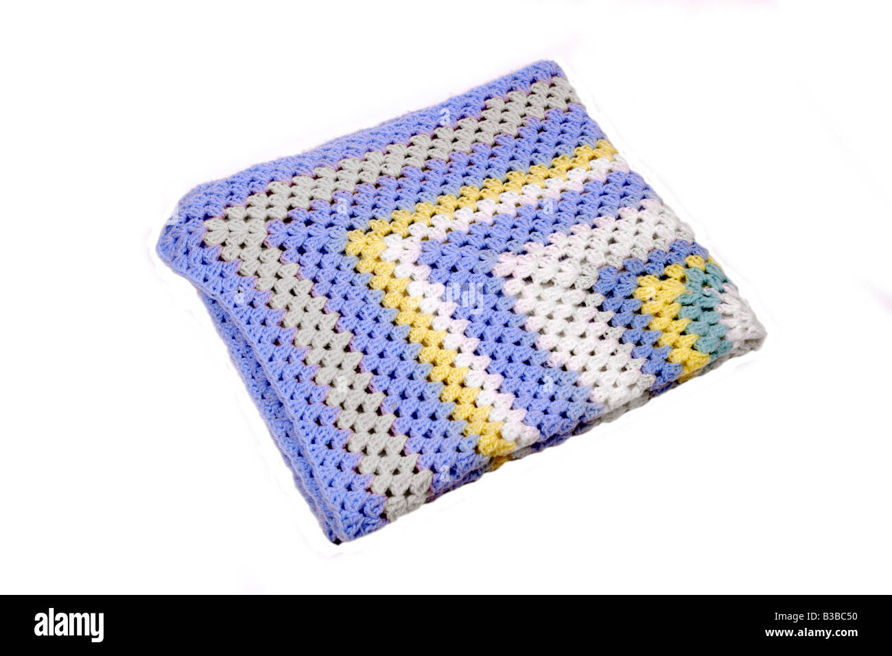 Hand made crochetted blanket Stock Photo Alamy