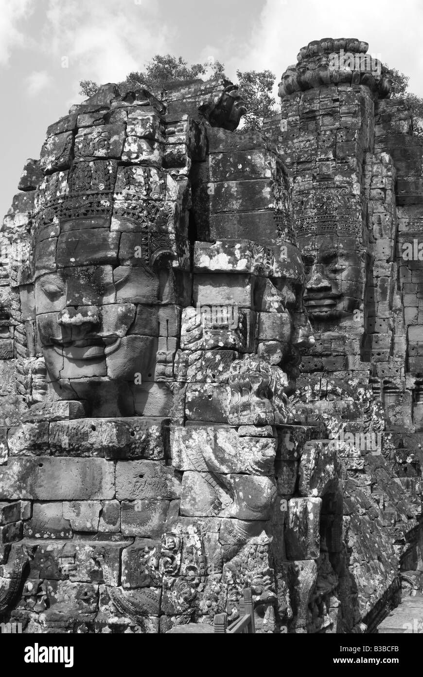 Bayon temple, Siem Reap, Cambodia Stock Photo