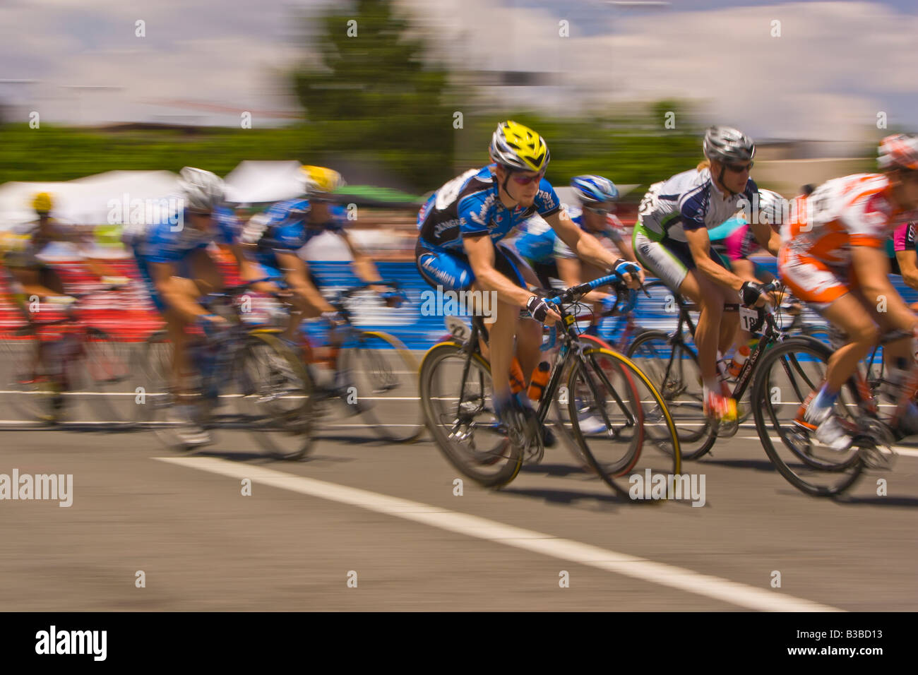 ARLINGTON VIRGINIA USA 8th Annual CSC Invitational Pro Am bicycle road race in Clarendon Stock Photo