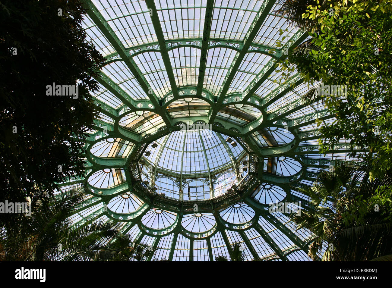 Laeken Royal Greenhouses Winter Garden Dome, Brussels Stock Photo