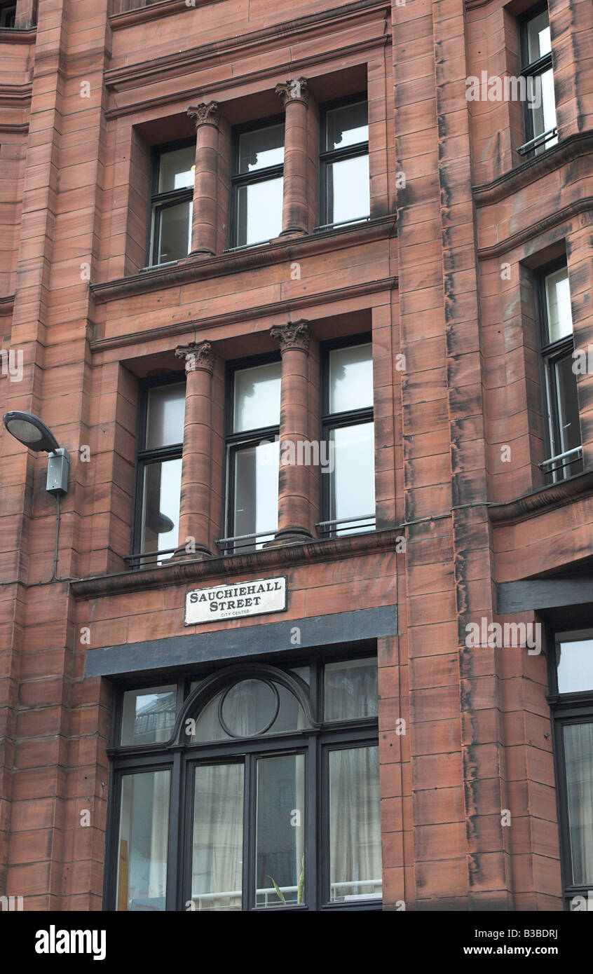 Building on Sauchiehall Street Glasgow Stock Photo Alamy