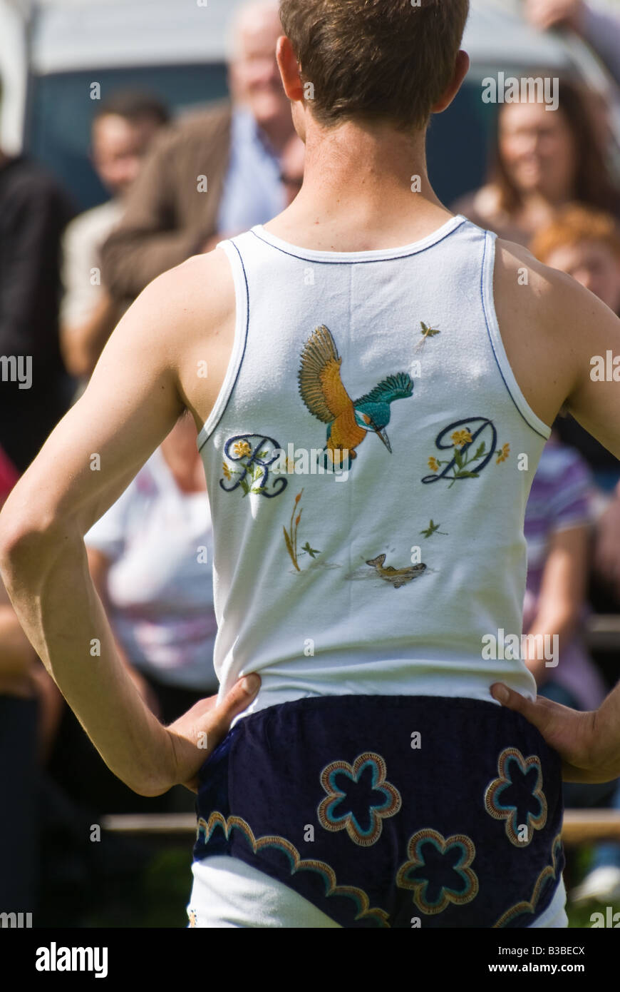Traditional Cumberland and Westmorland wrestling costume Stock Photo