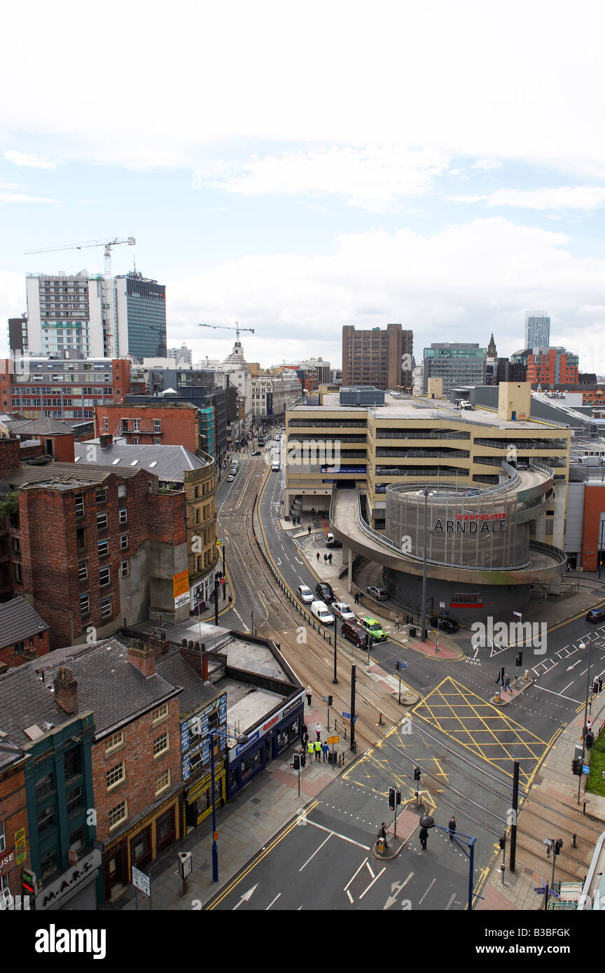 Aerial view Manchester UK Stock Photo - Alamy