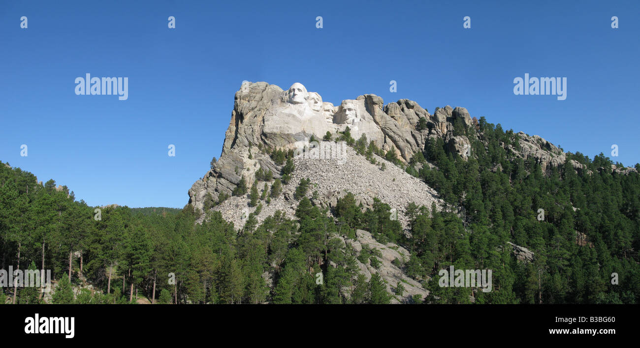 The Mount Rushmore National Memorial located near Keystone, South