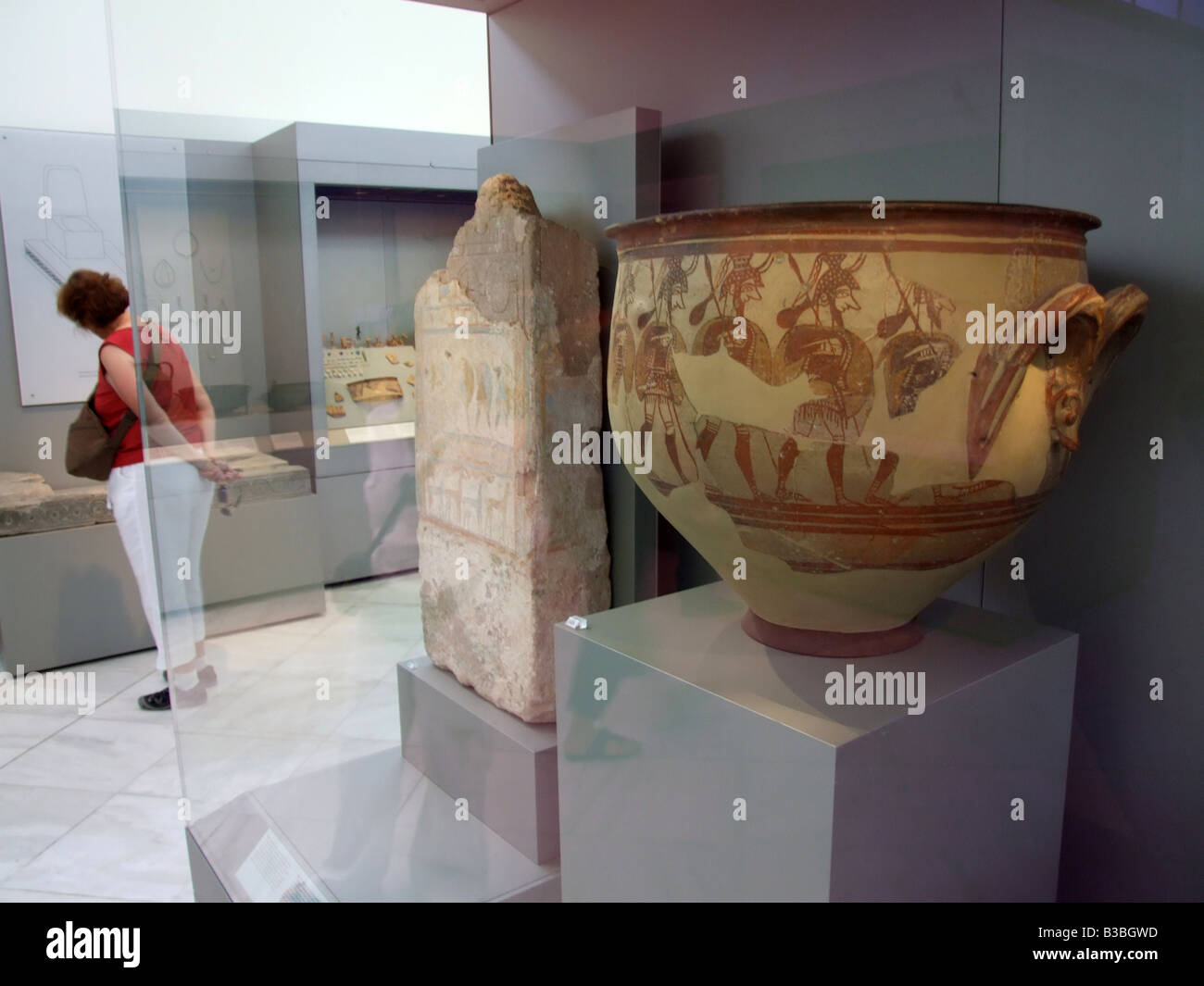 Inside National Museum of Archeology Athens Greece Stock Photo Alamy