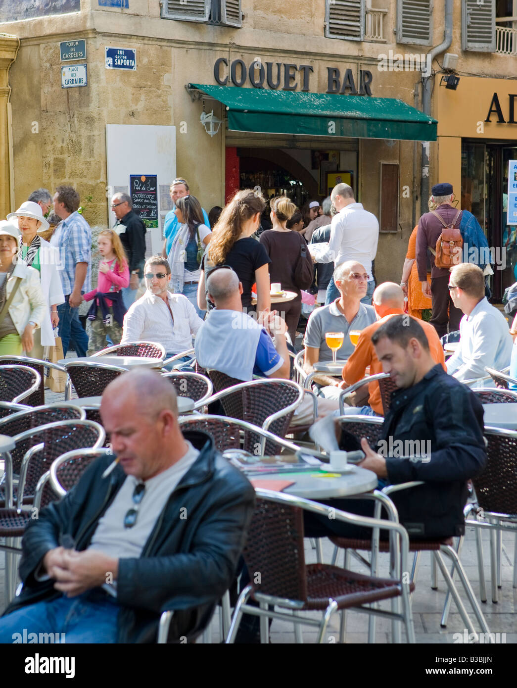 Cafe in Aix En Provence France Stock Photo Alamy