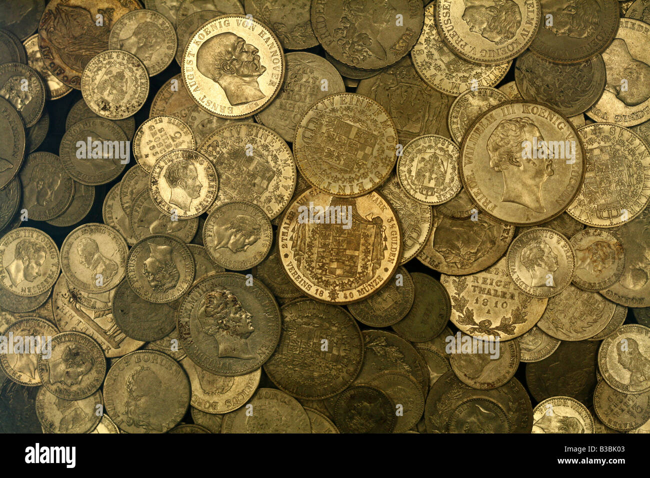 Prussian Coins From The Numismatic Collection Of Bode Museum In Stock Photo Alamy
