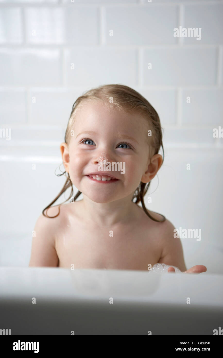 Girl in Bathtub Stock Photo Alamy