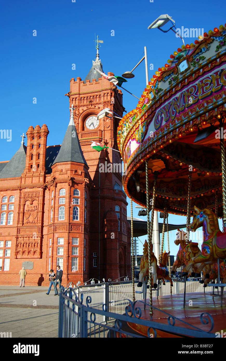 The Pierhead Building, Cardiff Bay, Cardiff, Wales, United Kingdom Stock Photo