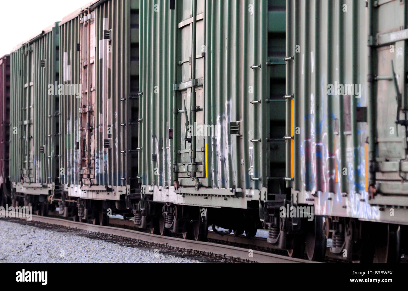 Freight train railroad Stock Photo Alamy