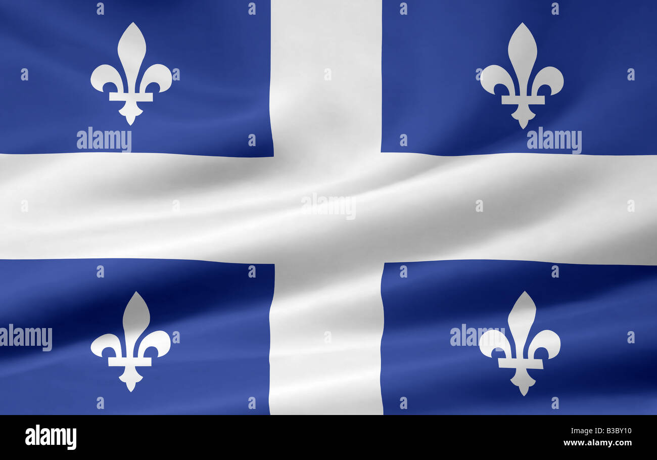 Flag of Quebec Stock Photo Alamy
