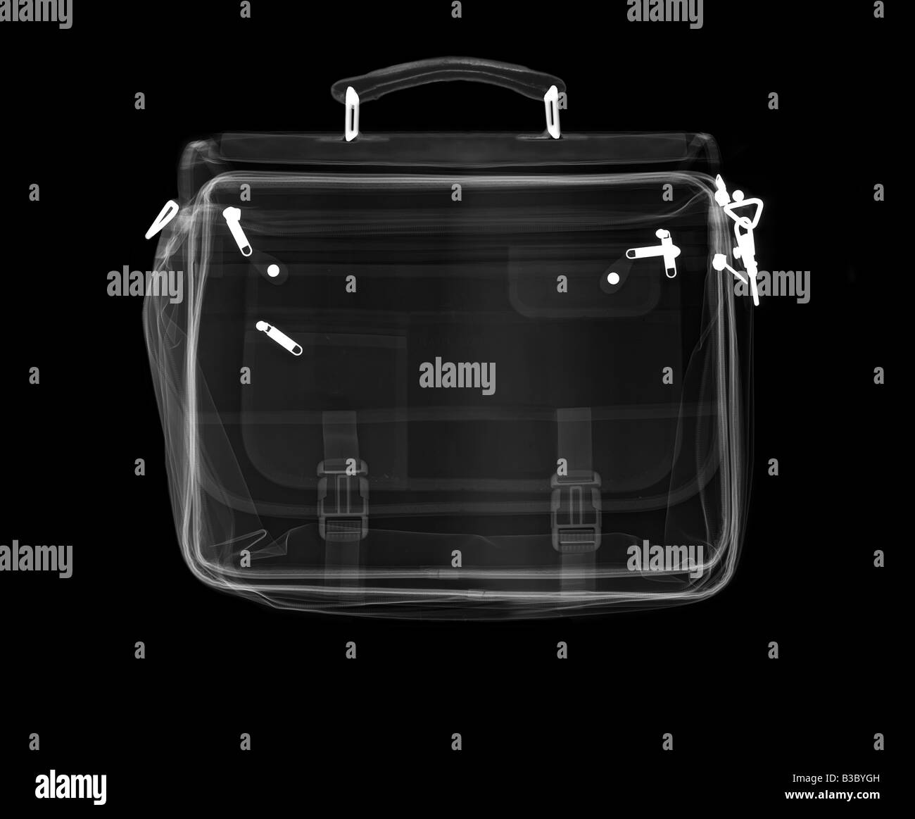 Xray of a bag Stock Photo Alamy