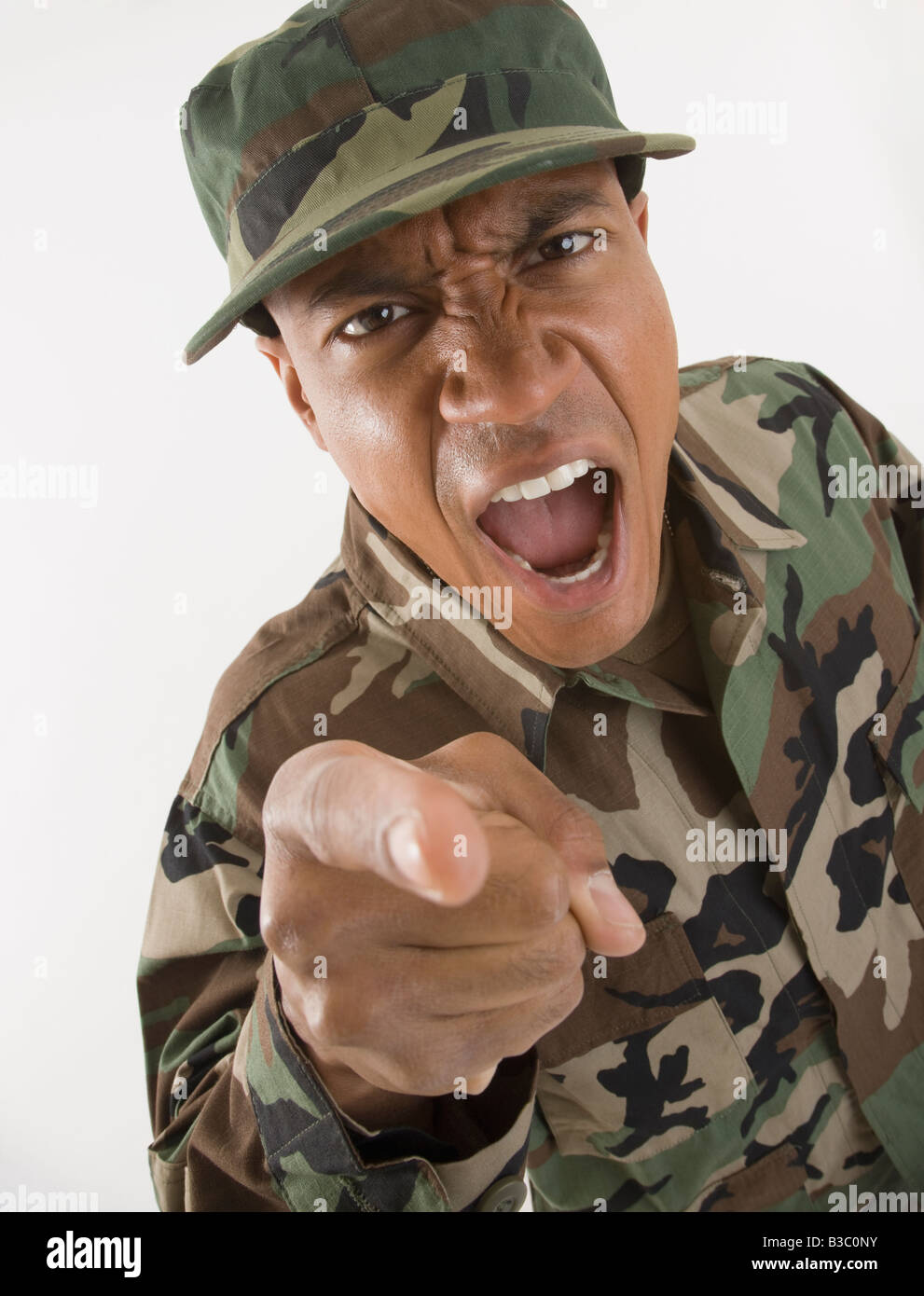 Yelling at soldier hires stock photography and images Alamy
