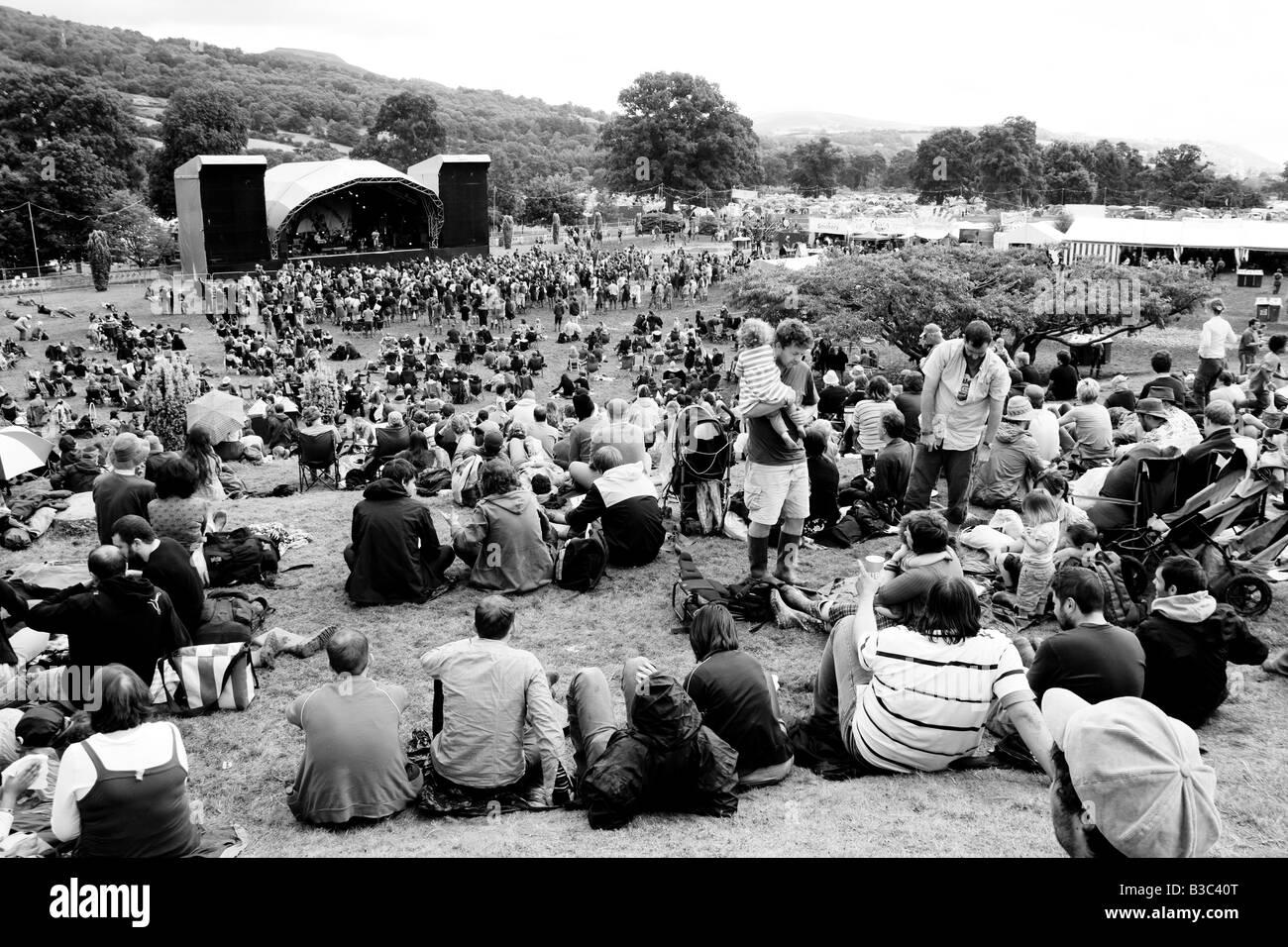 Glanusk Park Brecon Wales Black And White Stock Photos & Images - Alamy