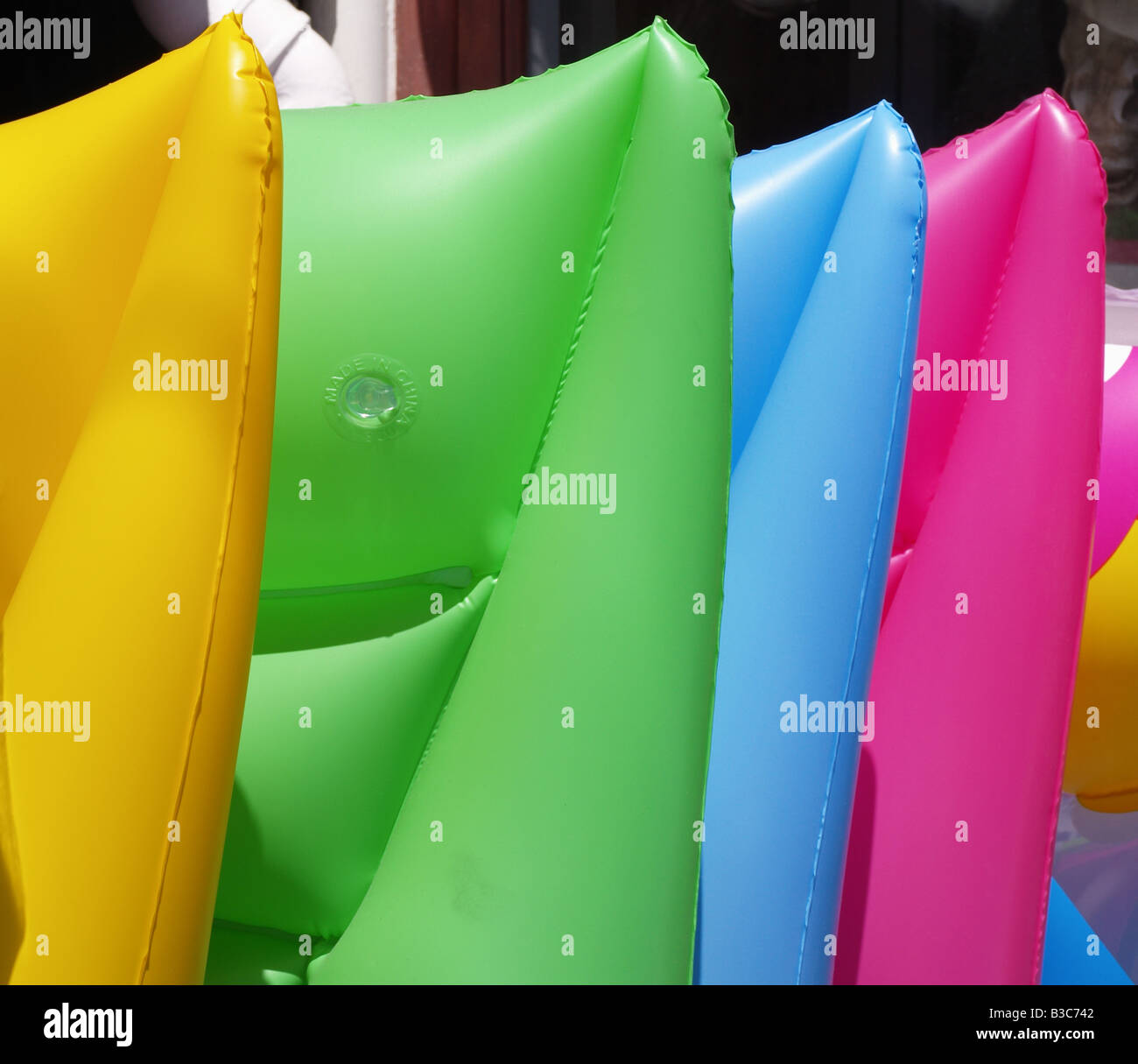 Inflatable Lilos For Sale in Roda, Corfu, Greece Stock Photo - Alamy