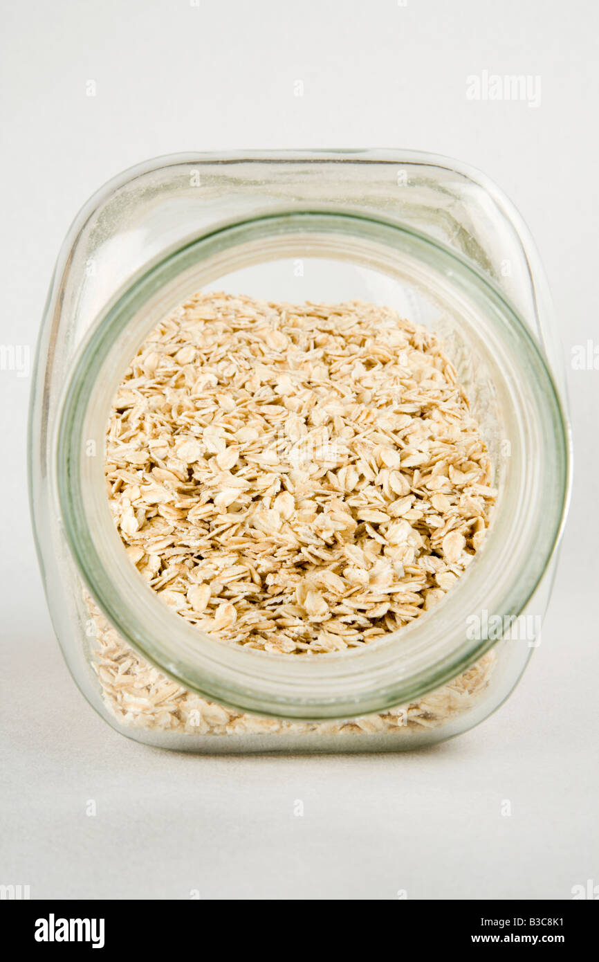Porridge in a jar Stock Photo Alamy