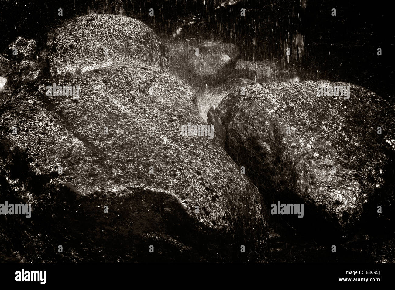 Rocks in a stream near Mendenhall Glacier near Juneau in Alaska Stock ...