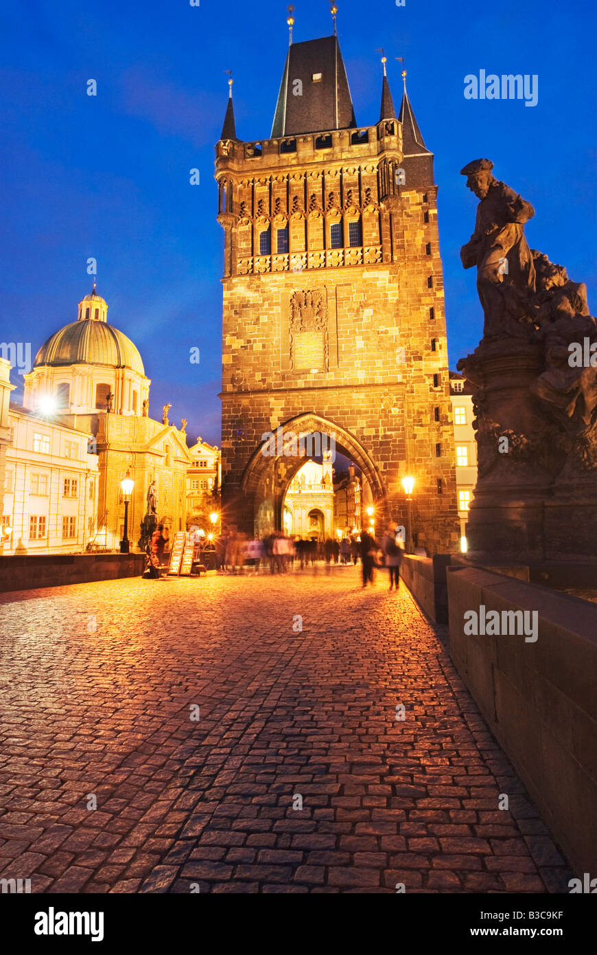 Charles Bridge, Prague, Czech Republic Stock Photo